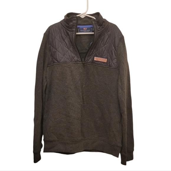 Vineyard Vines Martha's Vineyard Dark Gray Zip Sweatshirt Size Small Unisex - Picture 2 of 12